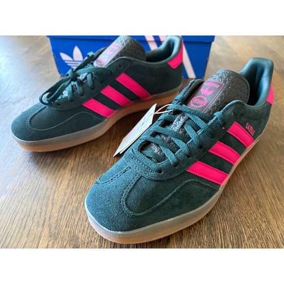 adidas Shoes - Adidas Gazelle Indoor Bliss Pink Purple Gum Sole Sneakers JS1416 Womens Size 11